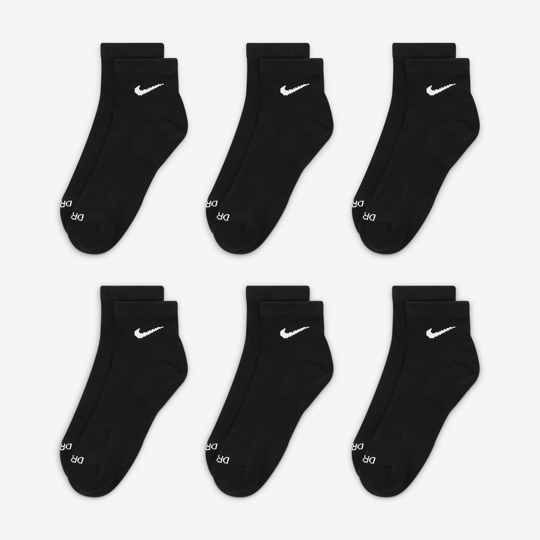 Nike Everyday Plus Cushioned Training Ankle Socks (6 Pairs)