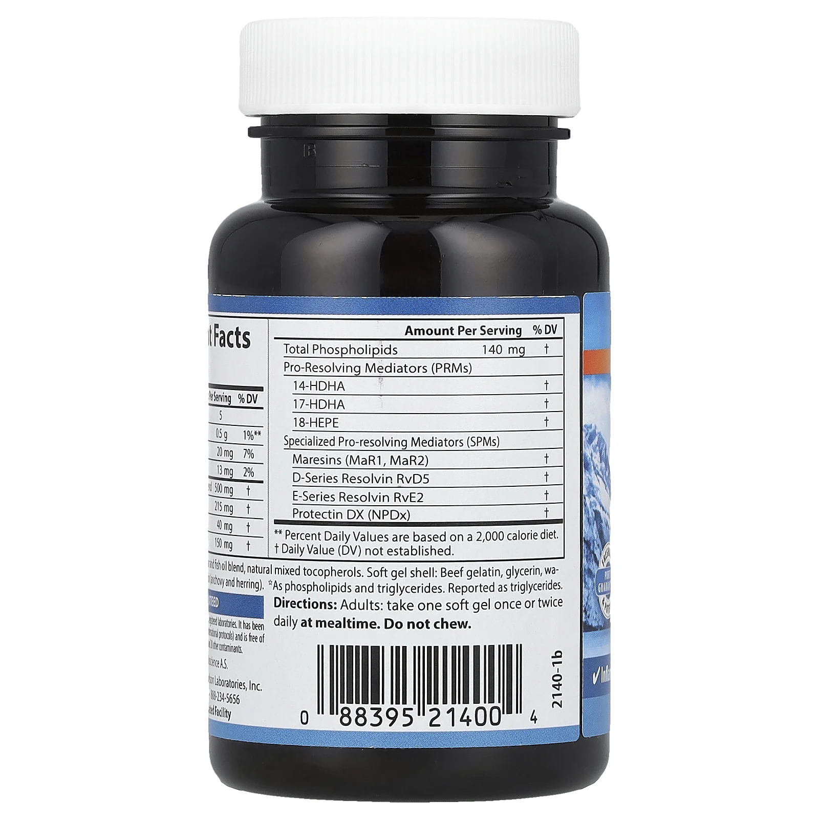 Carlson, Омега-3 с SPM`` 60 мягких таблеток