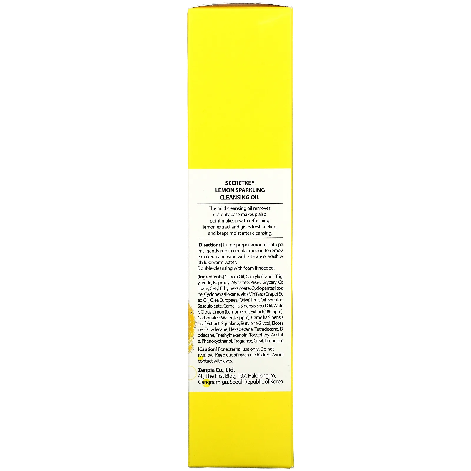 Secret Key, Очищающее масло Lemon Sparkling Cleansing Oil, 5,07 жидких унций (150 мл)