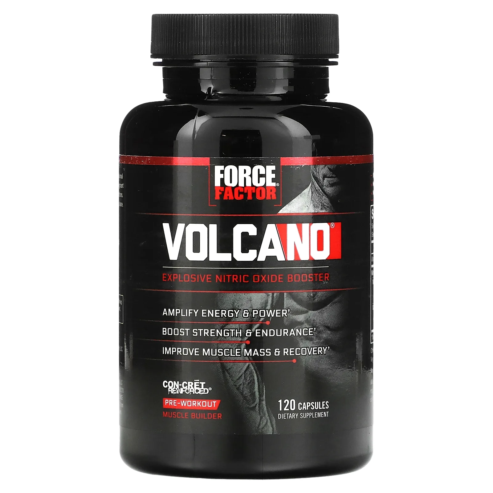 Force Factor, Volcano, бустер оксида азота,120 капсул