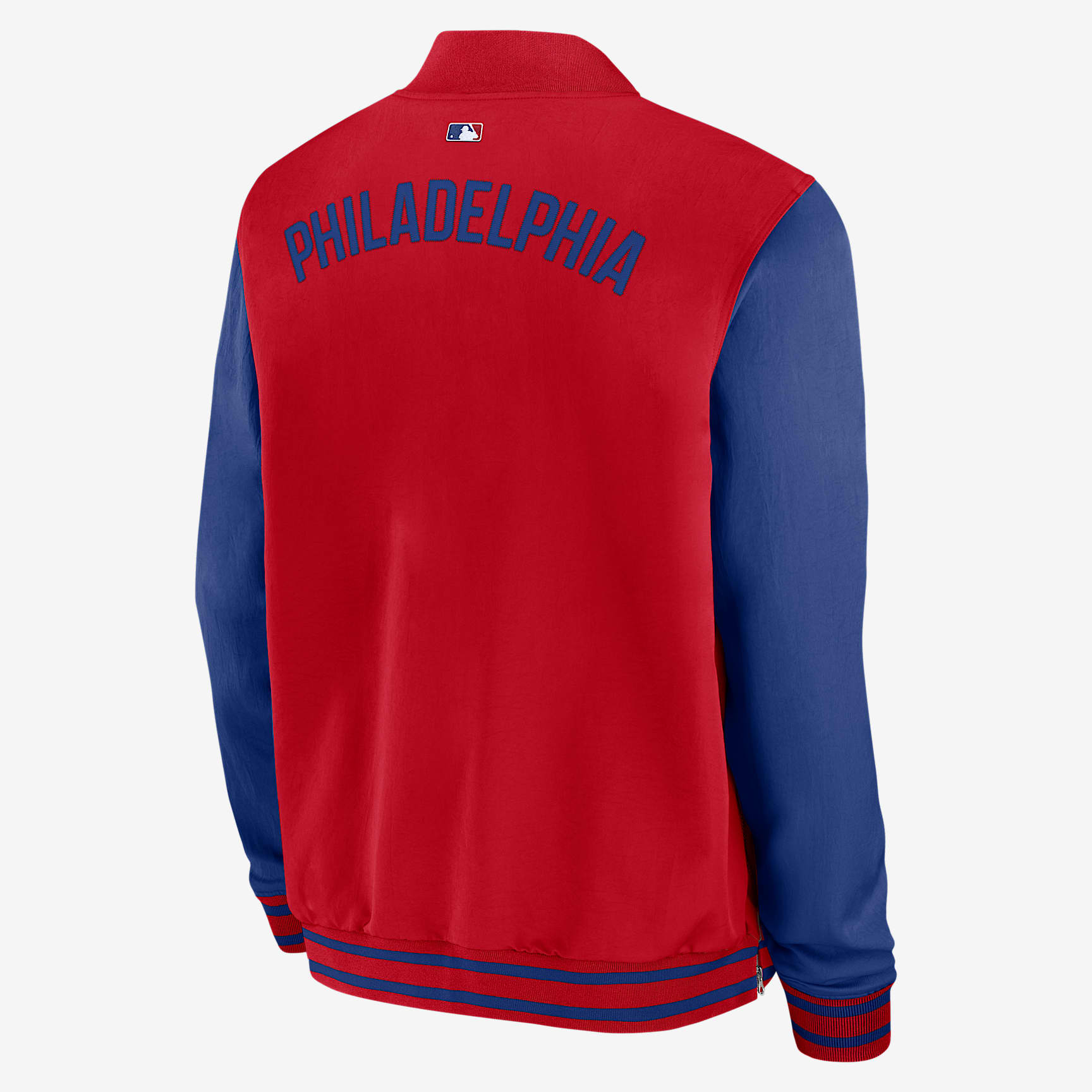Philadelphia Phillies Authentic Collection Dugout Men's Nike MLB Full-Zip Bomber Jacket