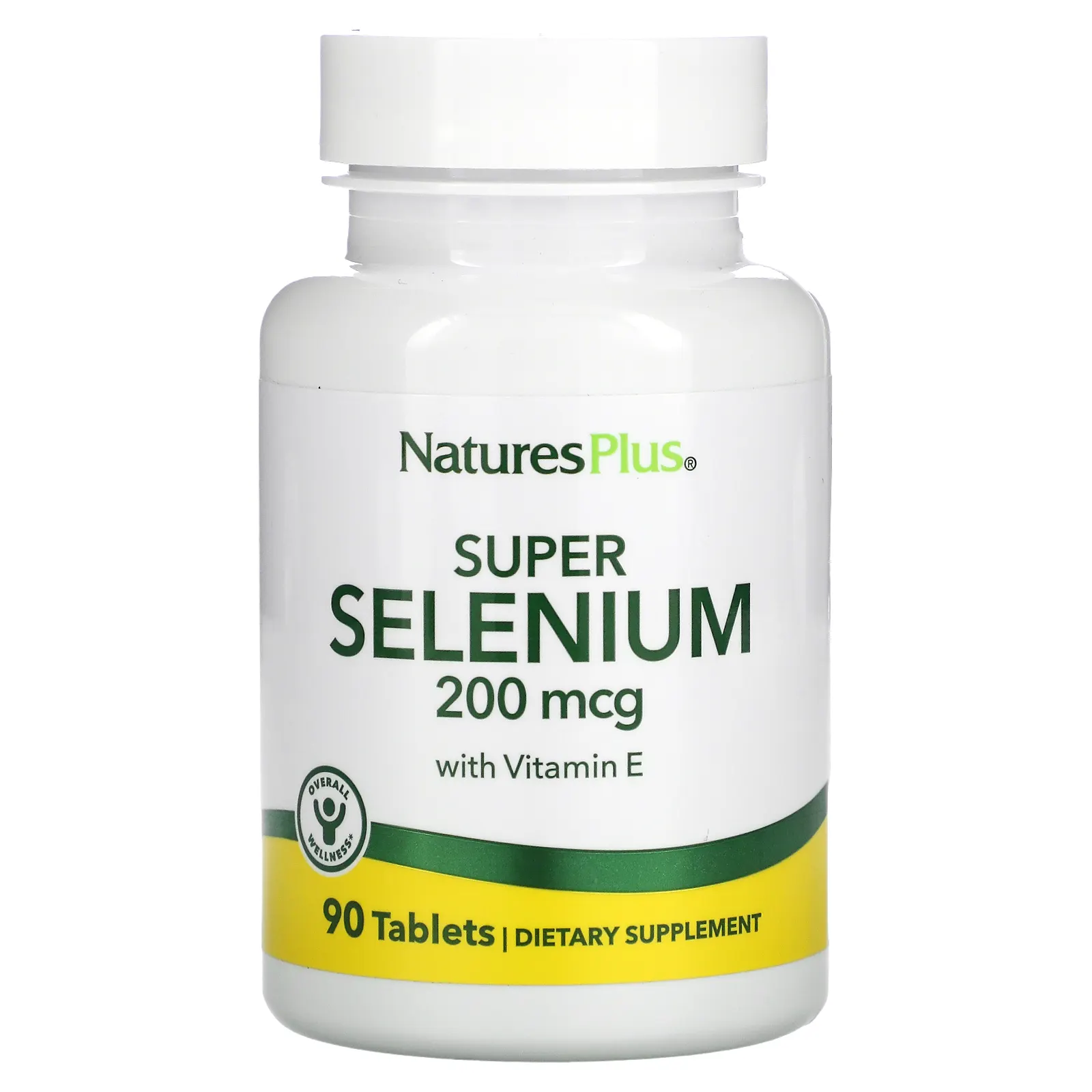 NaturesPlus, Super Selenium, высокоэффективный селен, 200 мкг, 90 таблеток