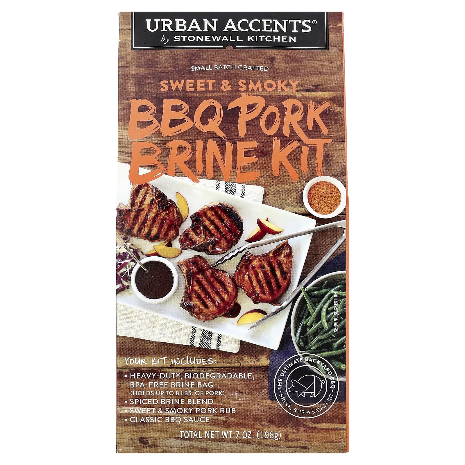 Urban Accents, Набор для свинины Sweet & Smoky BBQ, 198 г (7 унций)