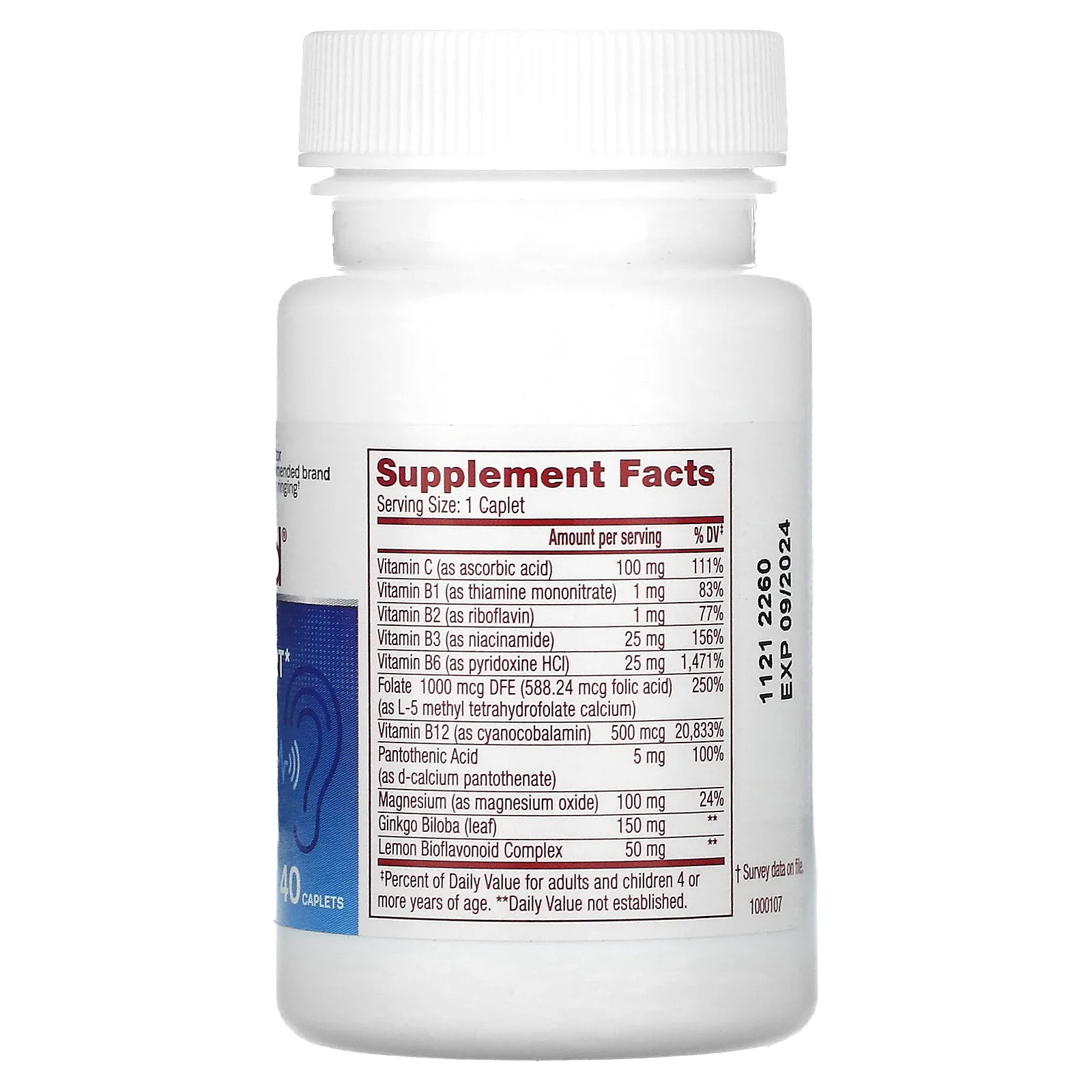 Lipo-Flavonoid, Улучшенная поддержка слуха, 40 капсул