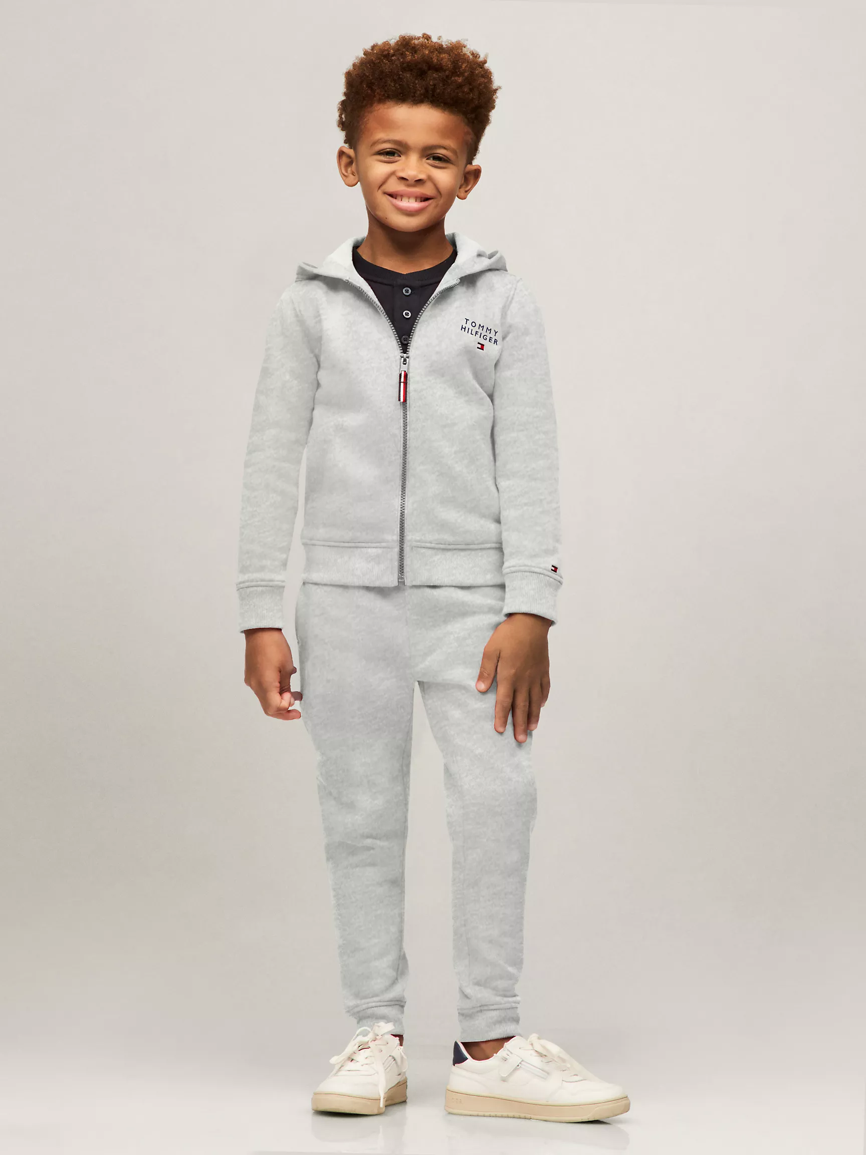 Худи для мальчика Tommy Hilfiger, Детское худи на молнии с логотипом Hilfiger