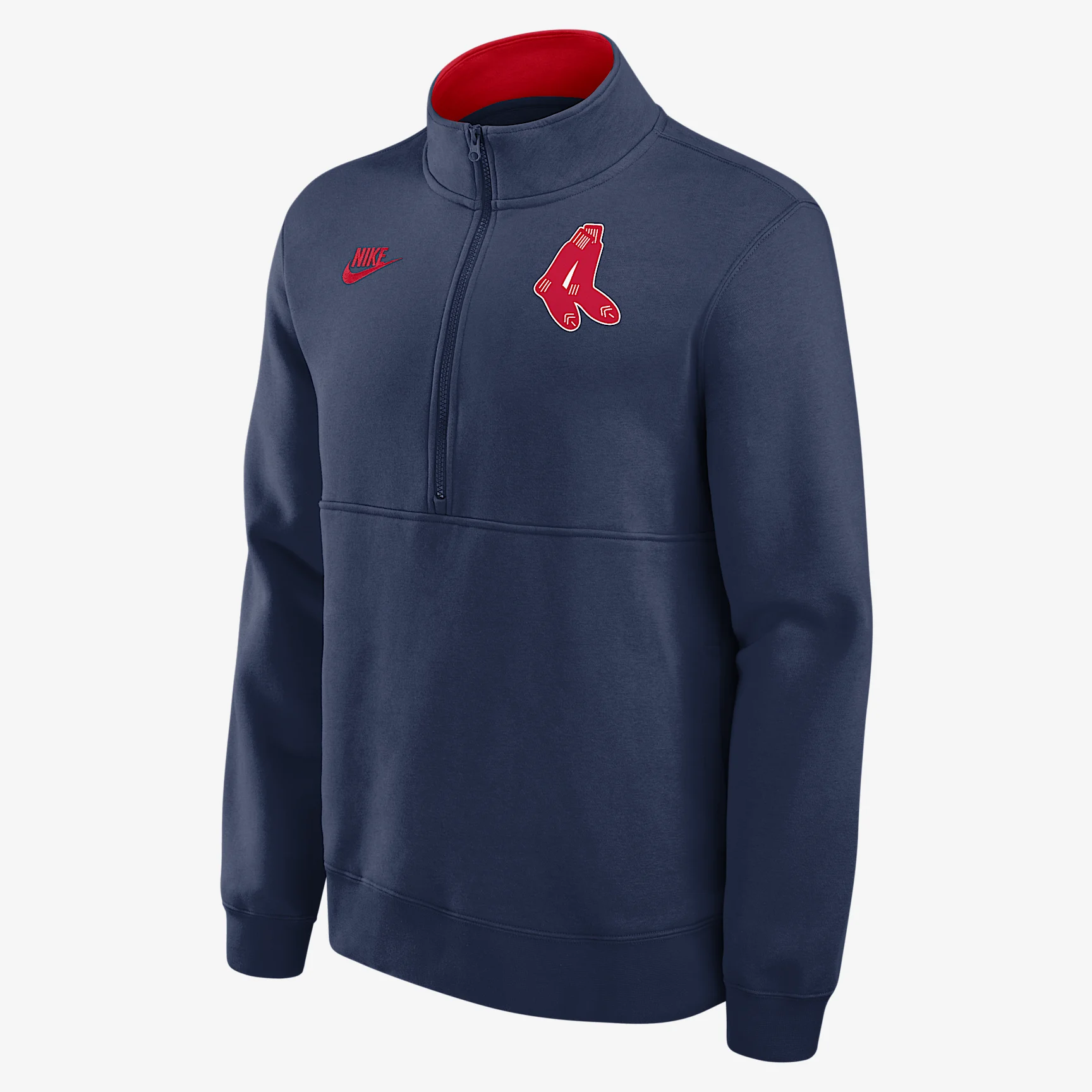 Boston Red Sox Cooperstown Men's Nike MLB 1/2-Zip Crew