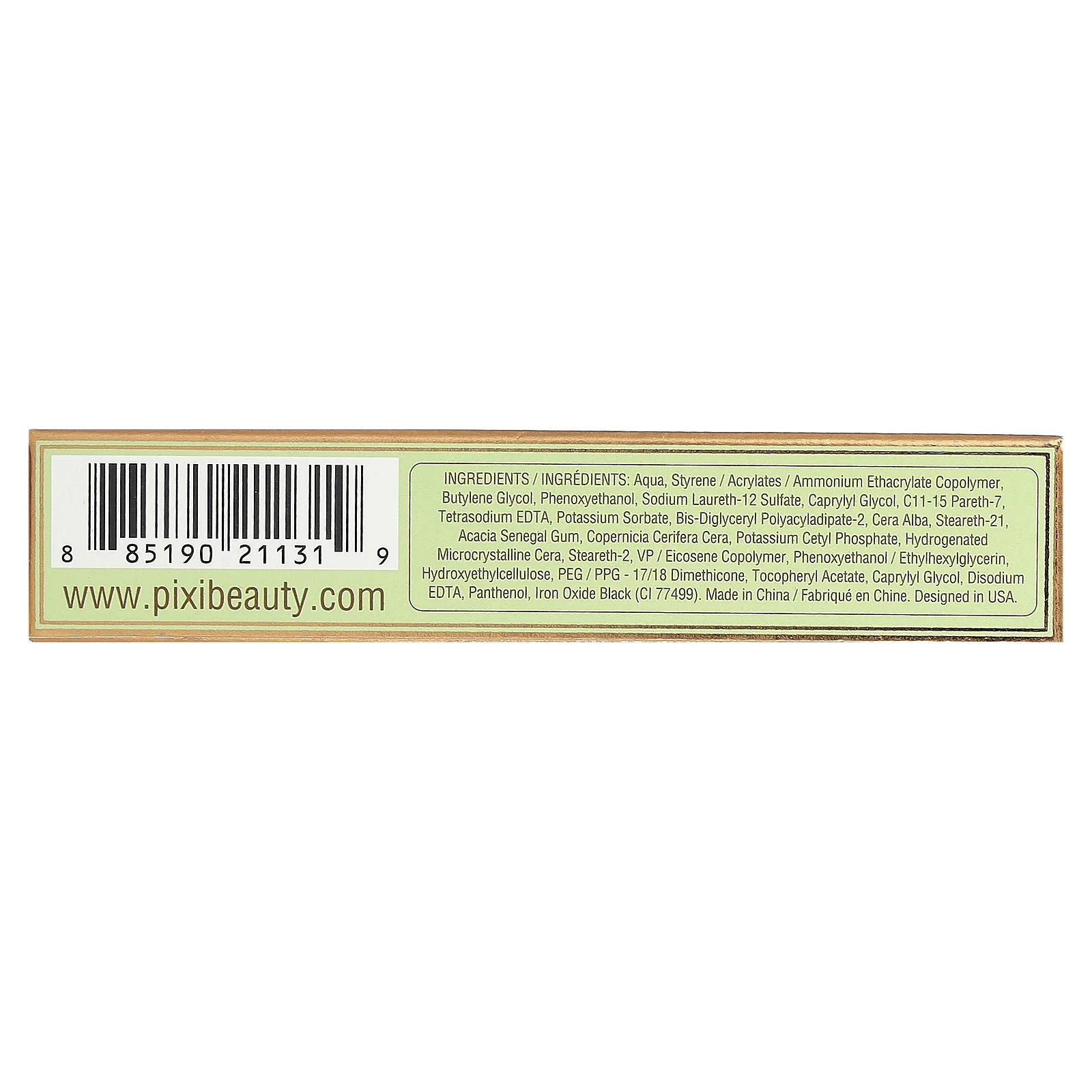 Pixi Beauty, тушь для нижних ресниц, оттенок 0051 черный, 3,2 мл (0,11 жидк. унции)