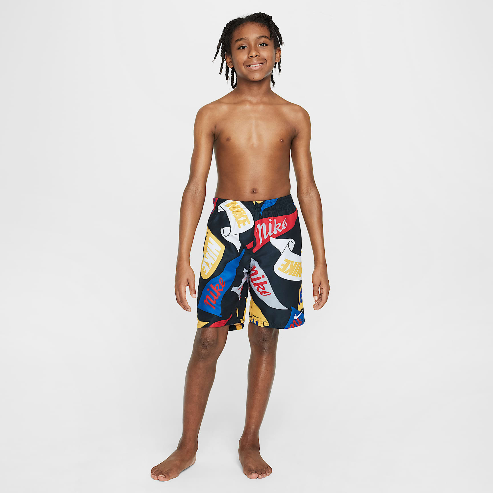 Nike Swim Breaker Big Kids' (Boys') 7" Brief-Lined Volley Shorts