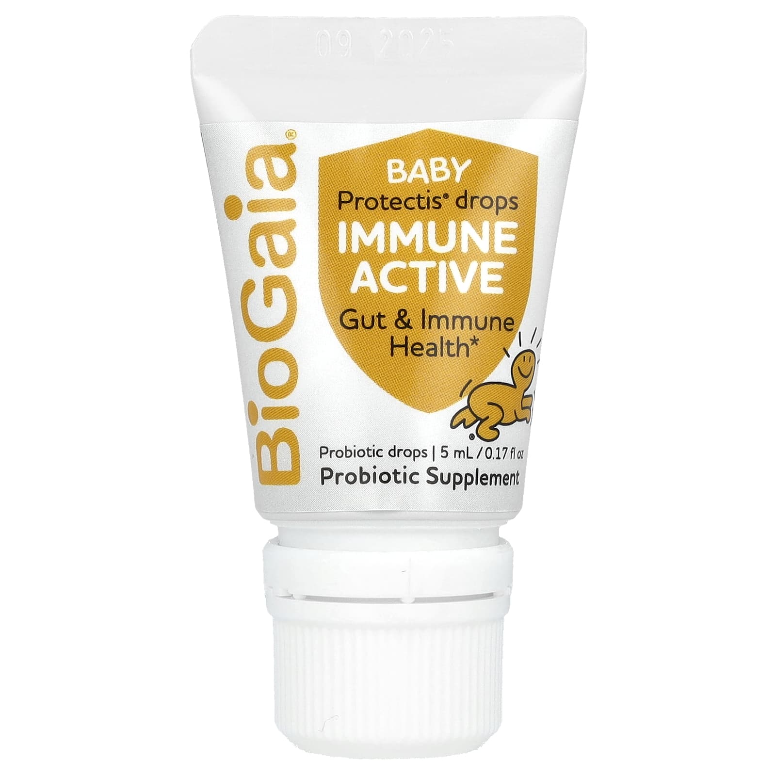 BioGaia, Protectis Baby, иммунно-активные пробиотики в каплях, для детей от 0 до 36 месяцев, 5 мл (0,17 жидк. Унции)