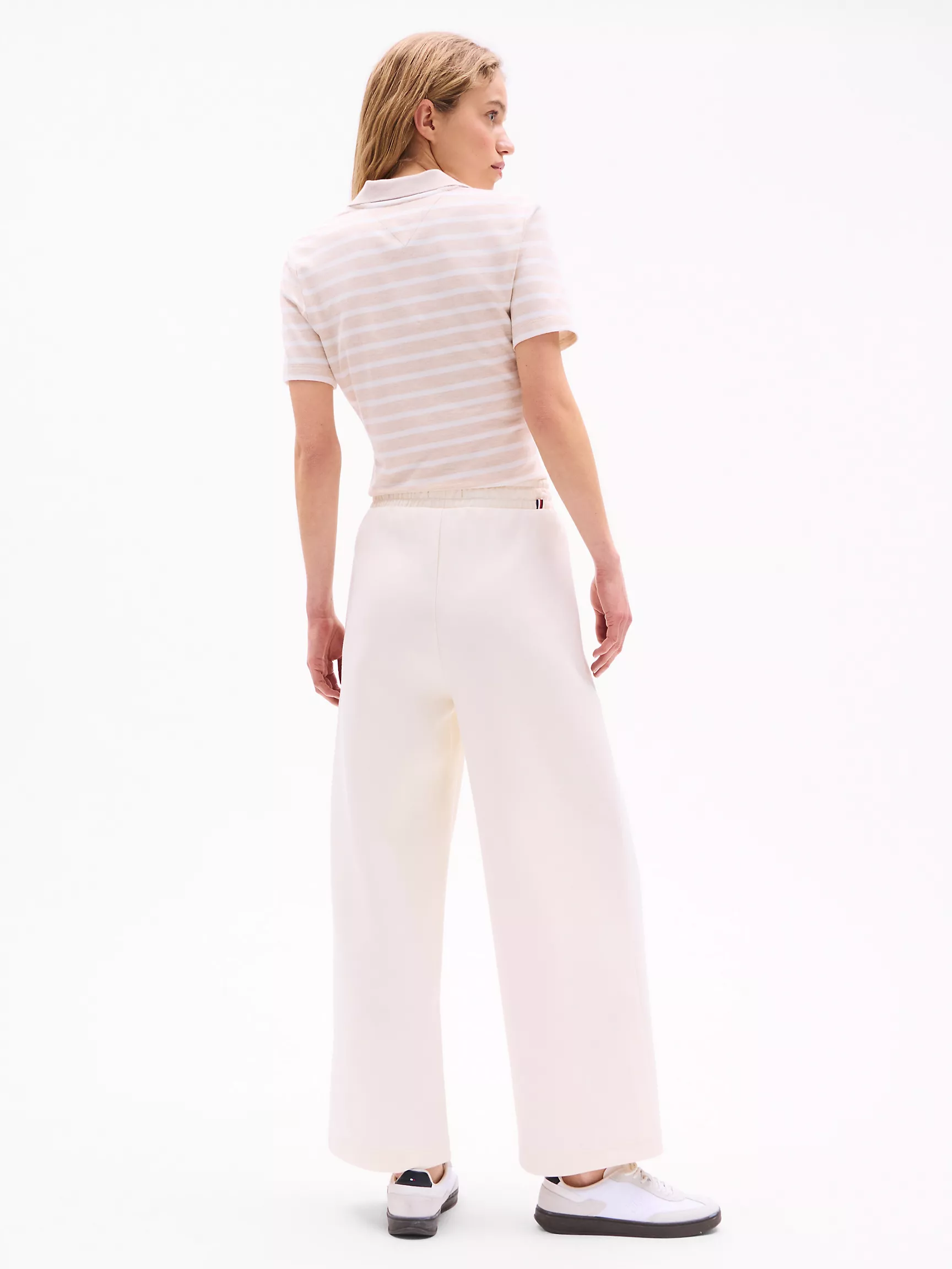 Женские брюки Tommy Hilfiger, Спортивные брюки с широкими штанинами из трикотажа Scuba