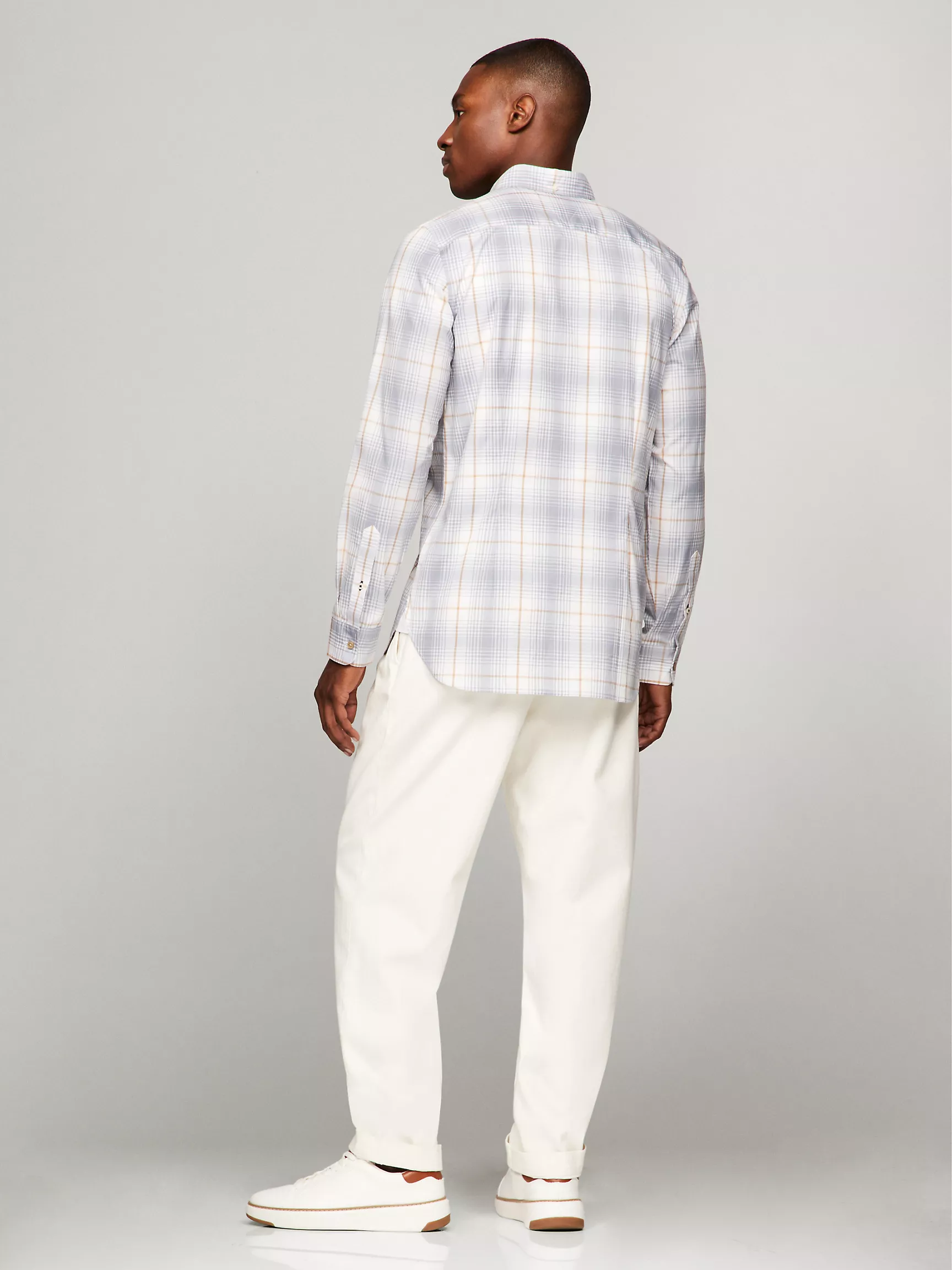 Мужская рубашка Tommy Hilfiger, Клетчатая рубашка стандартного кроя из поплина