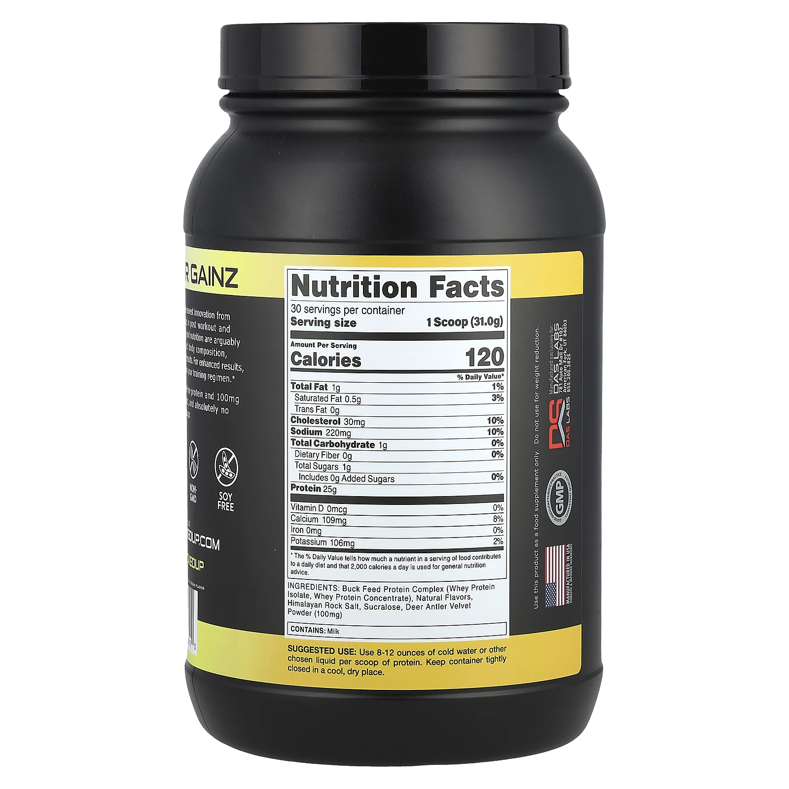 Bucked Up, Buck Feed ™, оригинальный протеин, кнут Swole, 930 г (32,8 унции)