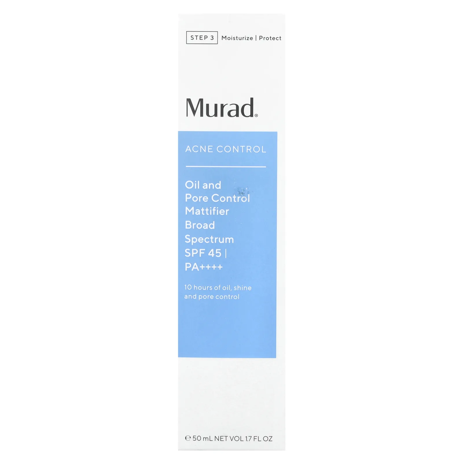 Murad, Acne Control, матирующее средство для борьбы с жиром и порами, SPF 45 PA ++++, 50 мл (1,7 жидк. Унции)