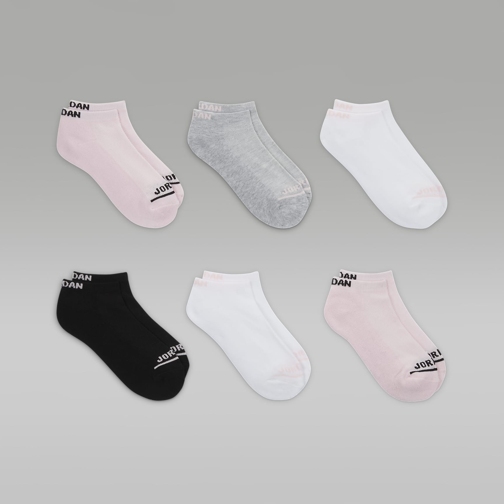Jordan Big Kids' Legend No-Show Socks (6 Pairs)