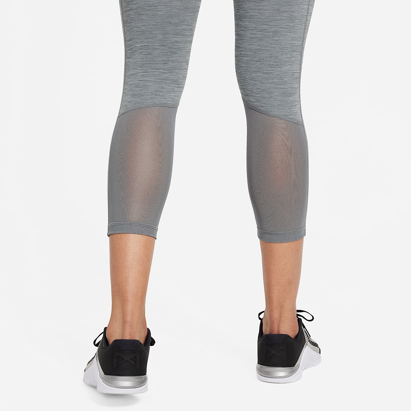 Nike Pro Women's Mid-Rise Crop Mesh-Panel Leggings