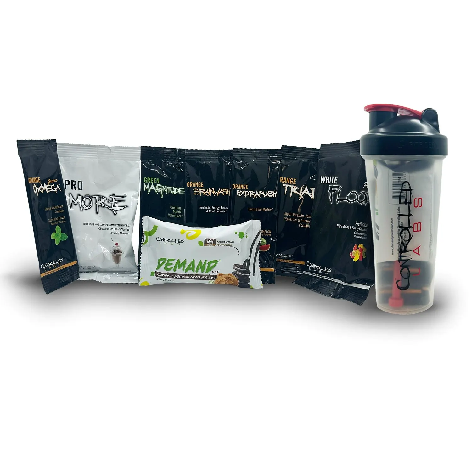 Controlled Labs, Fitrider, шейкер для коктейлей с пробниками, 828,06 мл (28 унций)