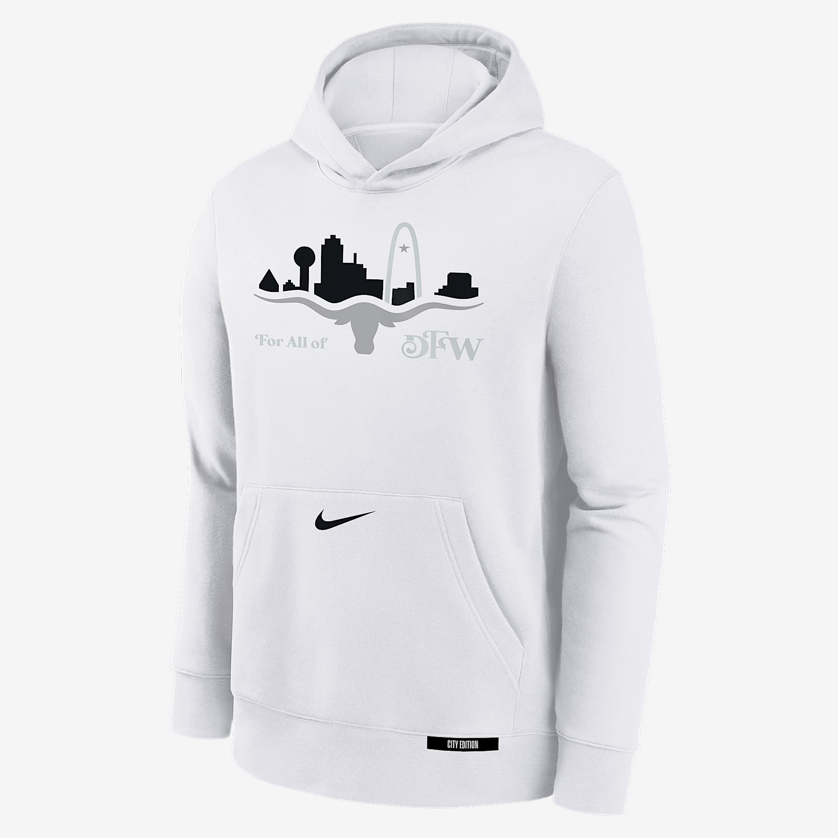 Dallas Mavericks Club City Edition Big Kids' Nike NBA Pullover Hoodie