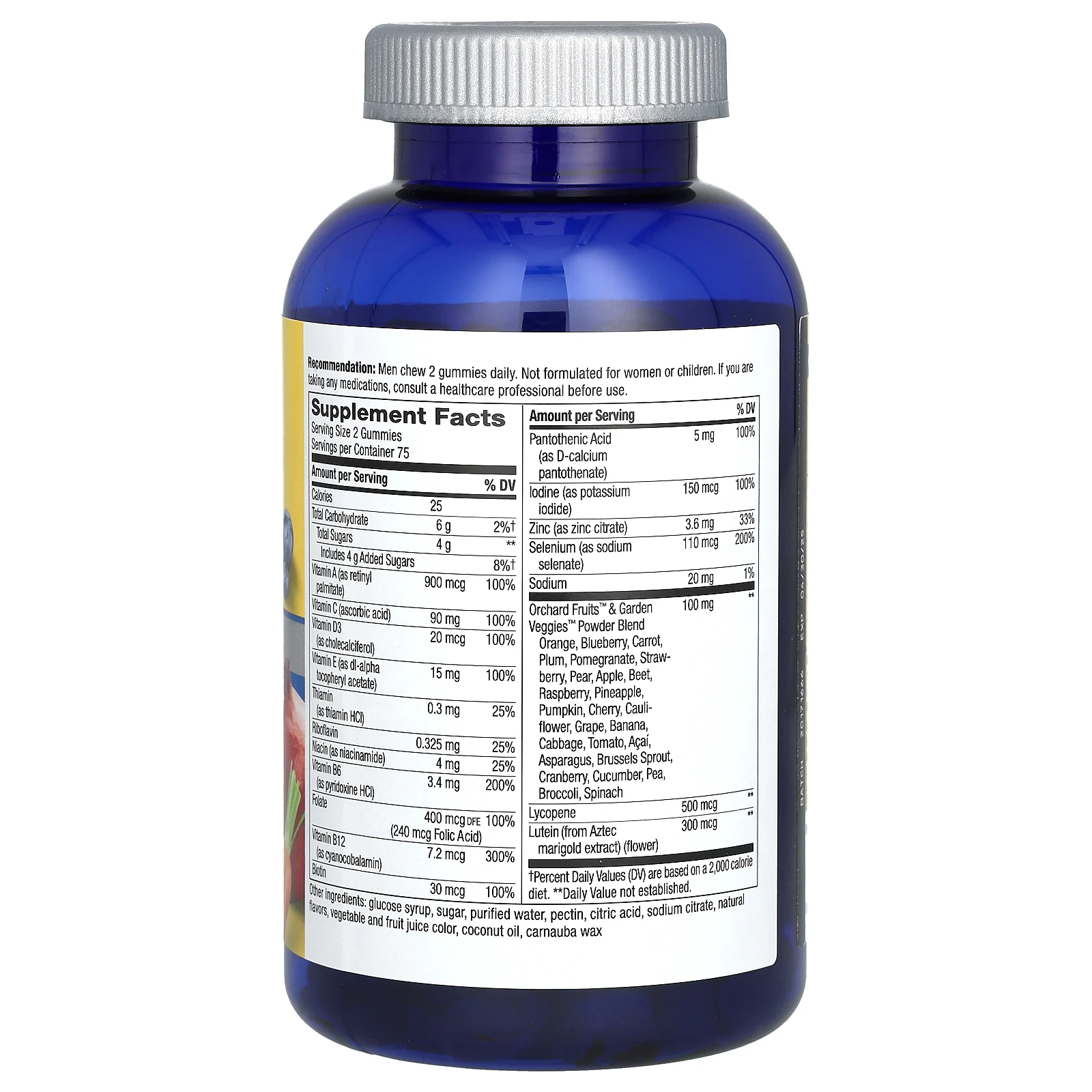 Nature's Way, Alive! жевательные мультивитамины для мужчин старше 50 лет, 150 жевательных таблеток