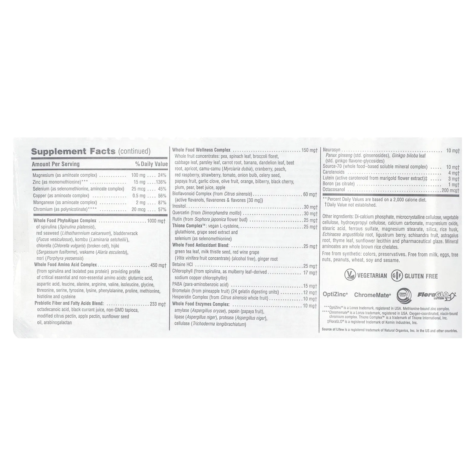 NaturesPlus, Source of Life, Ultra Mini-Tablets, Whole Life Energy Enhancer, 180 таблеток