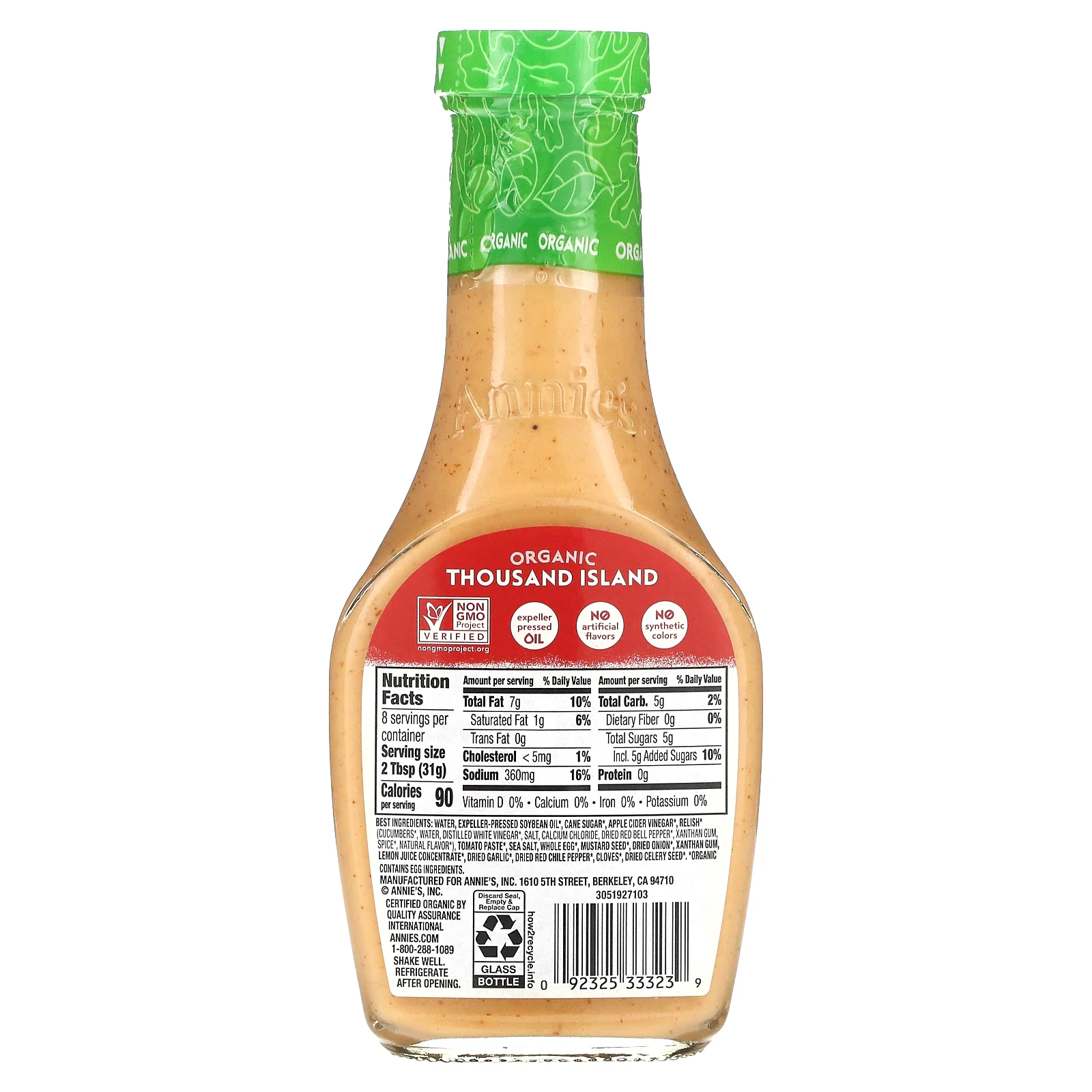 Annie's Homegrown, Соус Thousand Island, 236 мл (8 жидк. Унций)