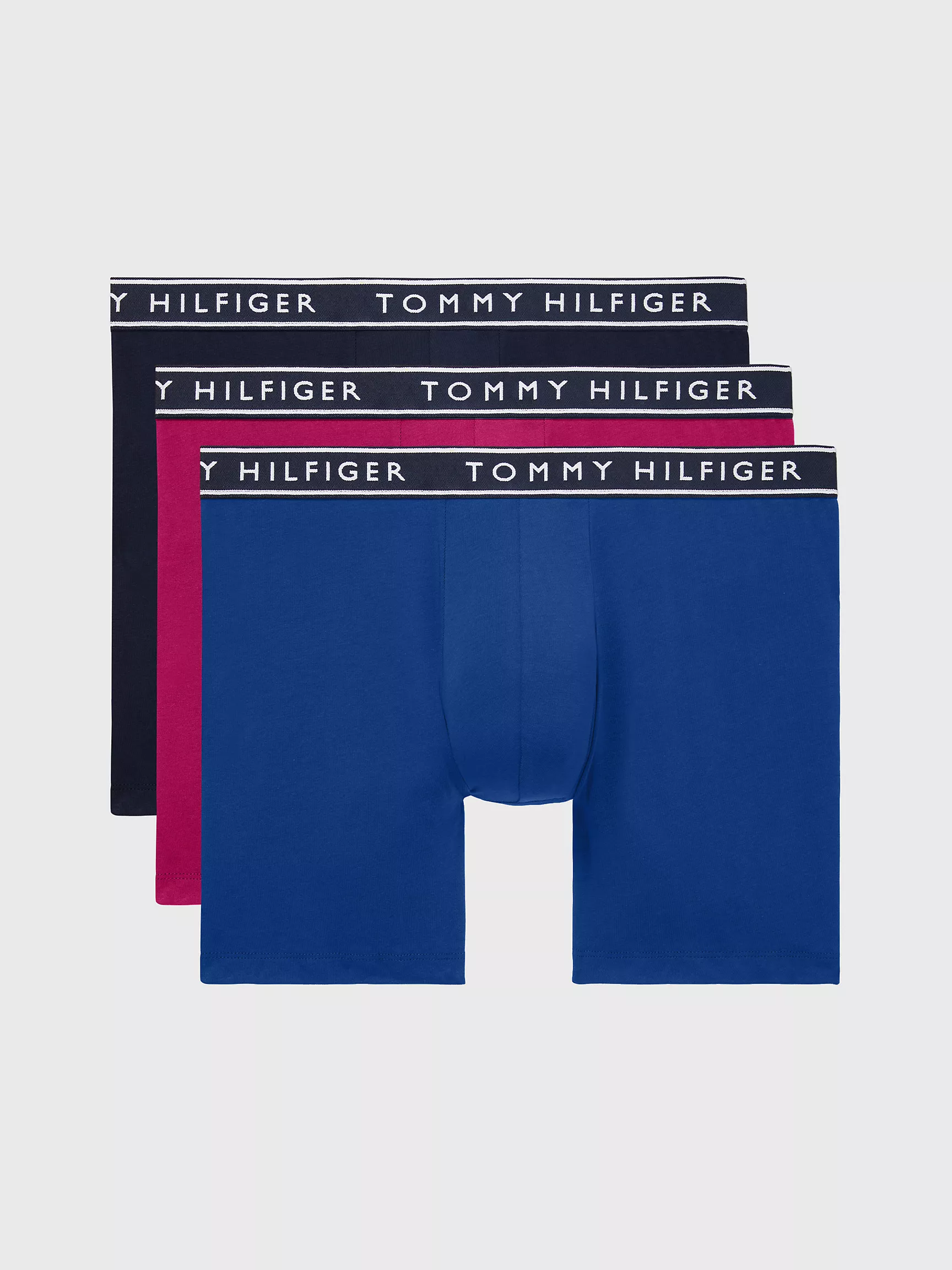 Мужское нижнее белье Tommy Hilfiger, Хлопковые эластичные боксеры-брифы (набор 3 шт.)