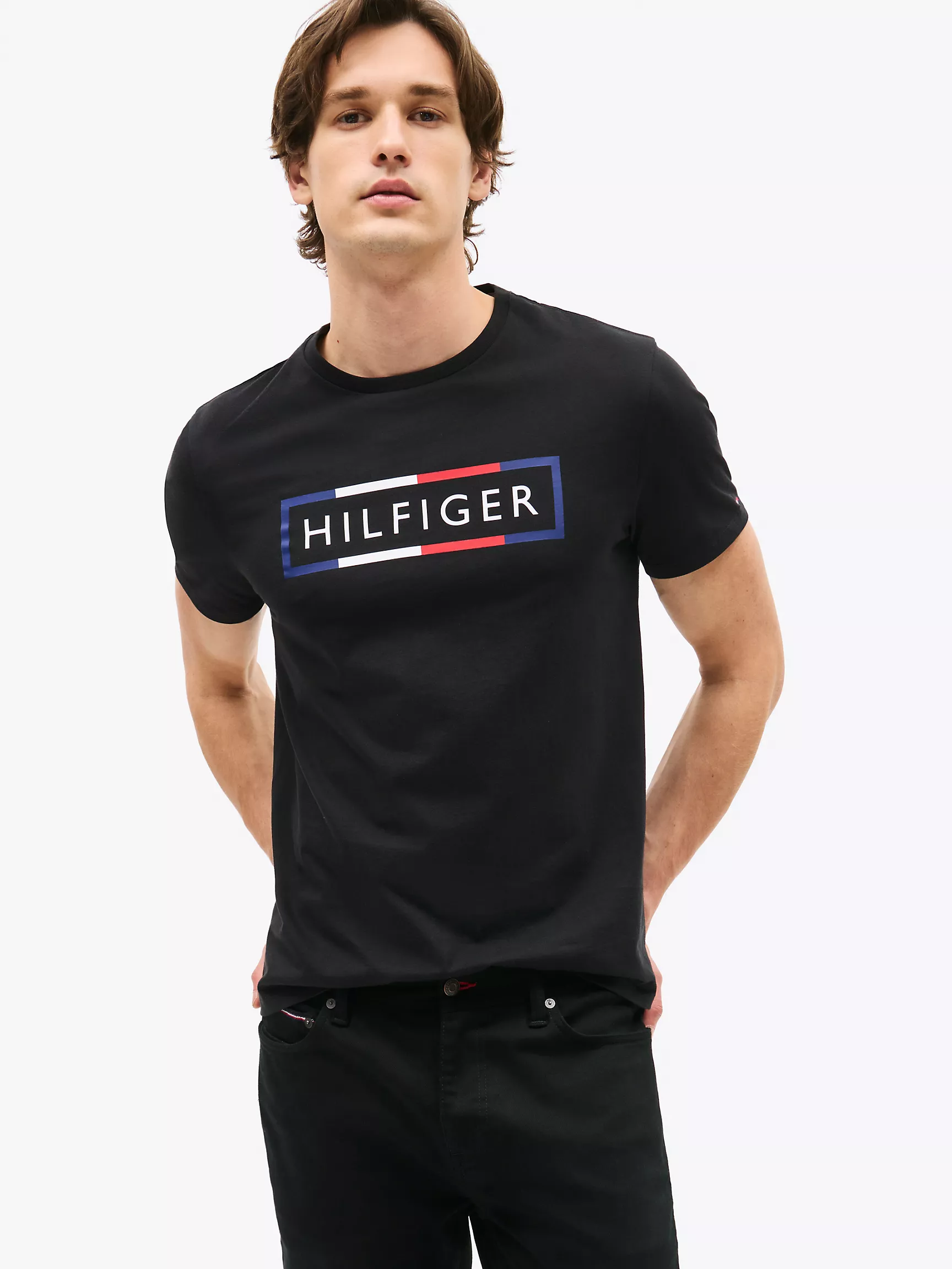 Мужская футболка Tommy Hilfiger, Футболка с фирменным логотипом в рамке