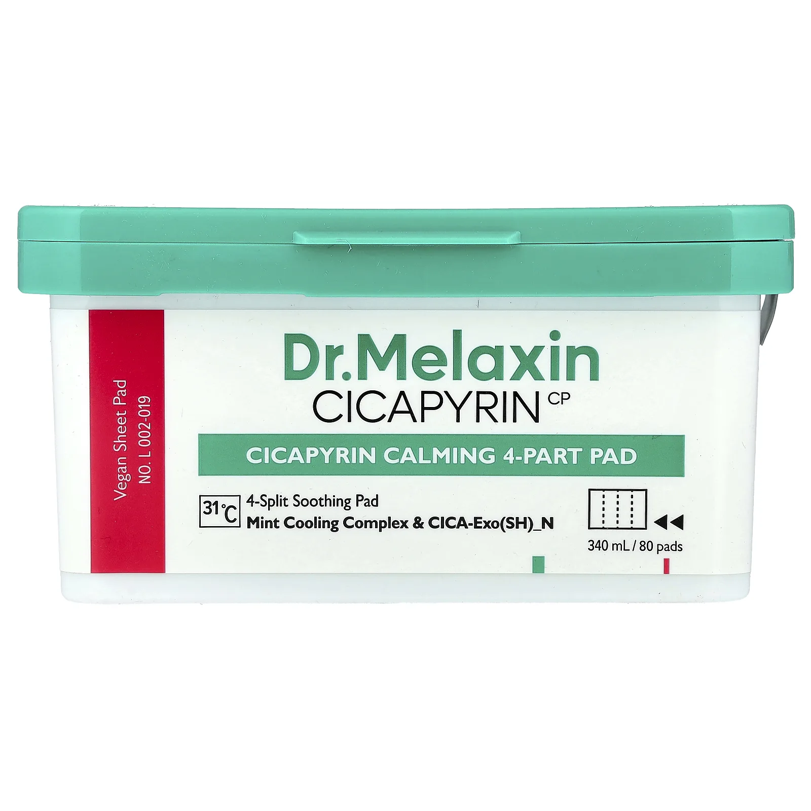 Dr.Melaxin, Cicapyrin Calming Pad, 4 части, 80 тампонов