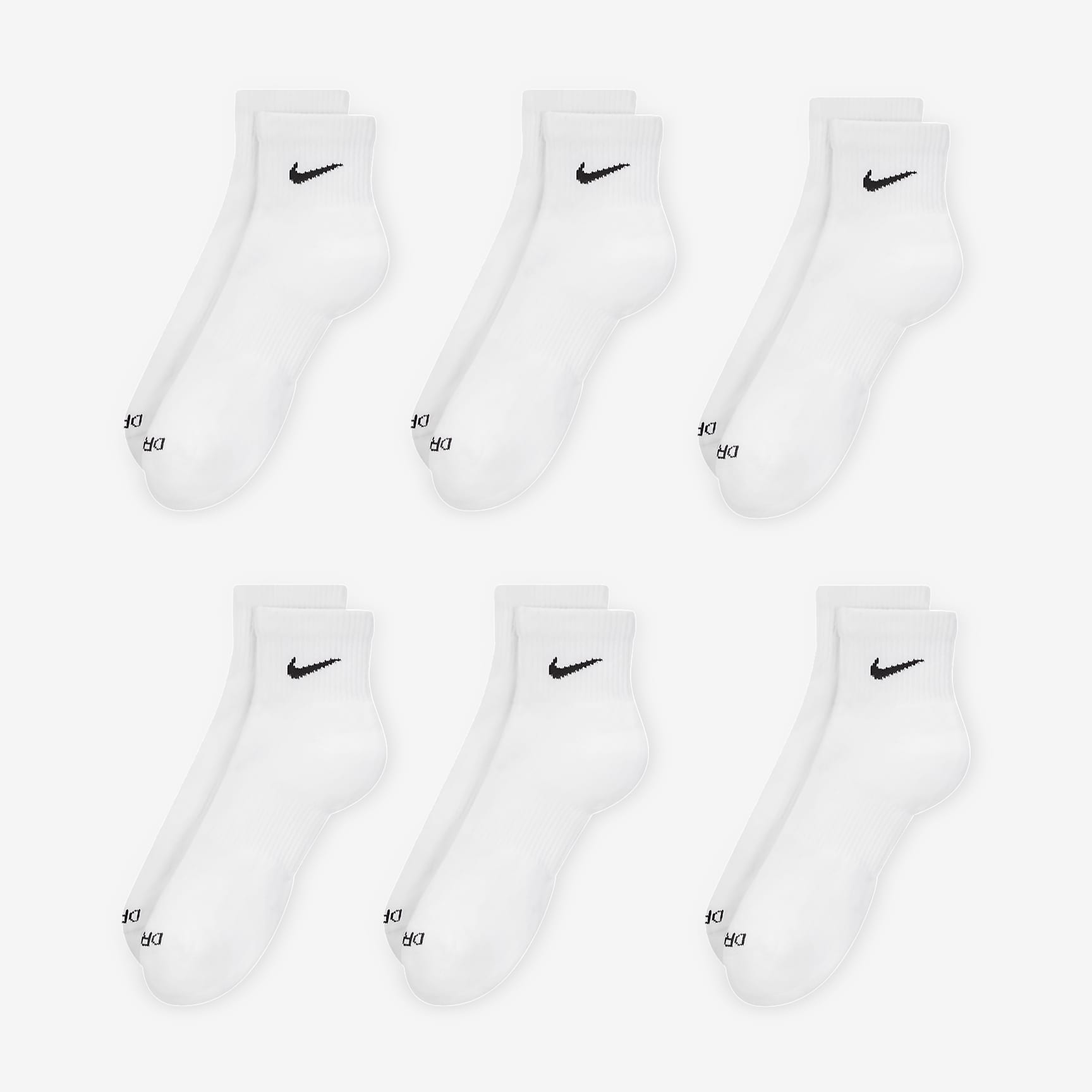 Nike Everyday Plus Cushioned Training Ankle Socks (6 Pairs)