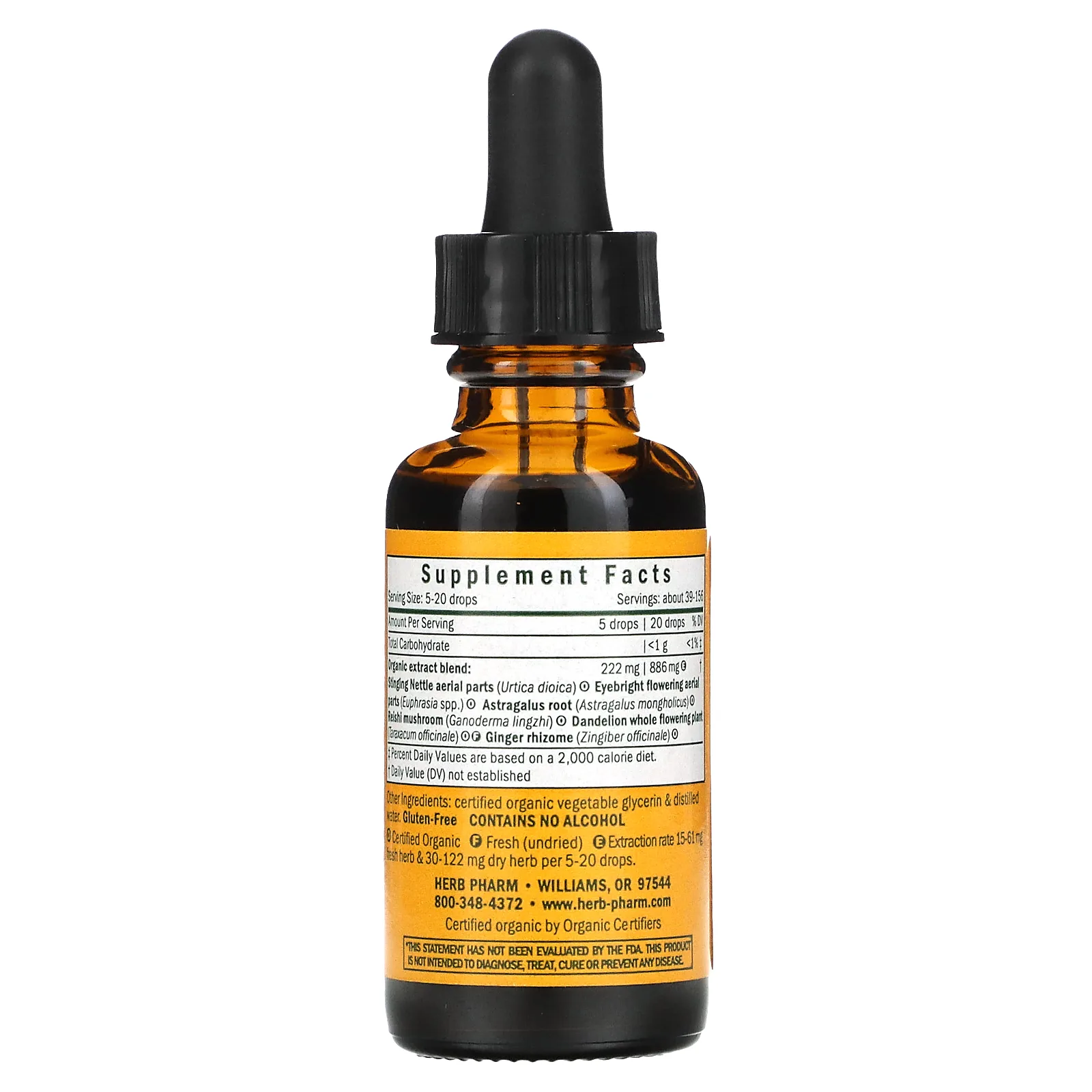 Herb Pharm,  Детям , Sinus Samurai, не содержит спирта, 1 жидкая унция (30 мл)