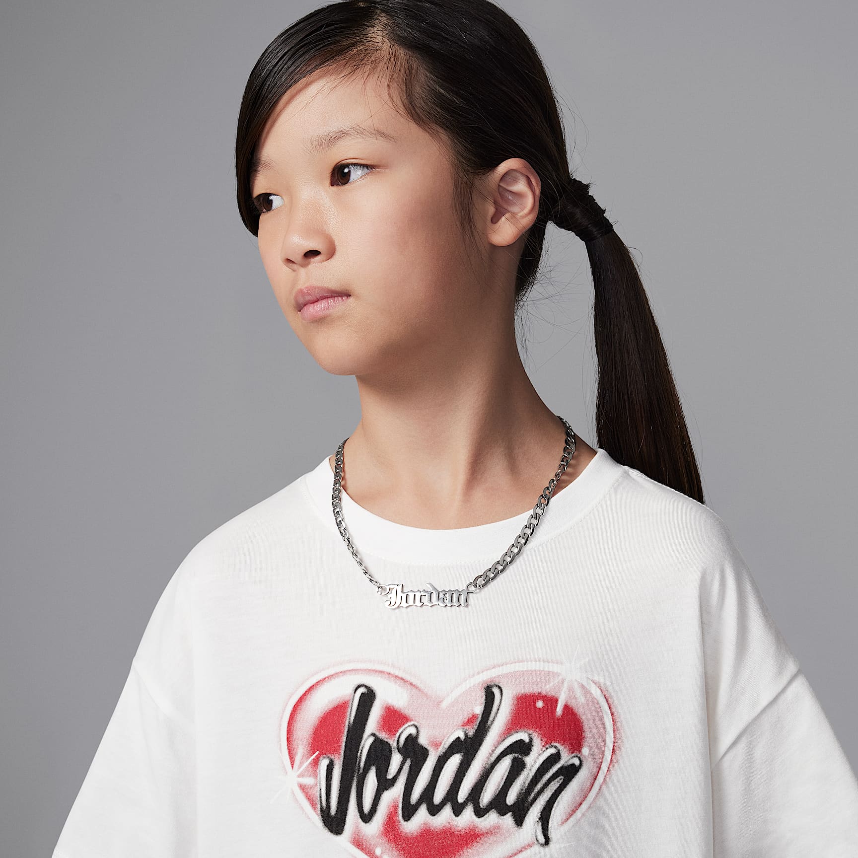 Jordan Big Kids' Y2K Heart Graphic T-Shirt