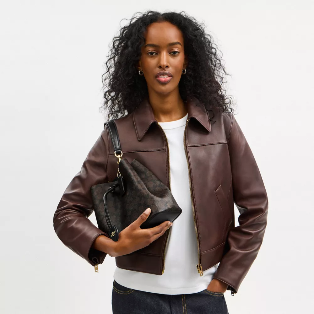 Сумка COACH Rowan Bucket Bag In Signature Canvas