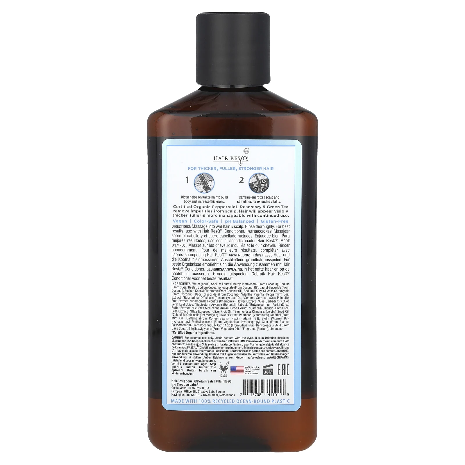 Petal Fresh, Hair ResQ, шампунь для максимального утолщения, для нормальных волос, 355 мл (12 жидк. унций)