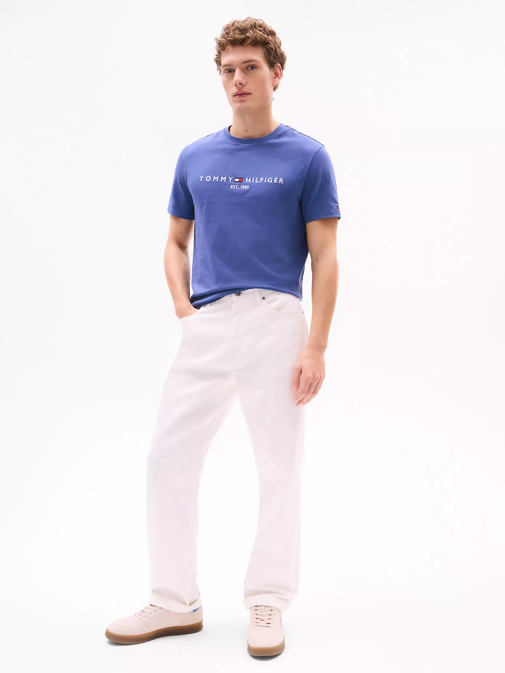 Мужская футболка Tommy Hilfiger, Футболка с вышитым логотипом Tommy