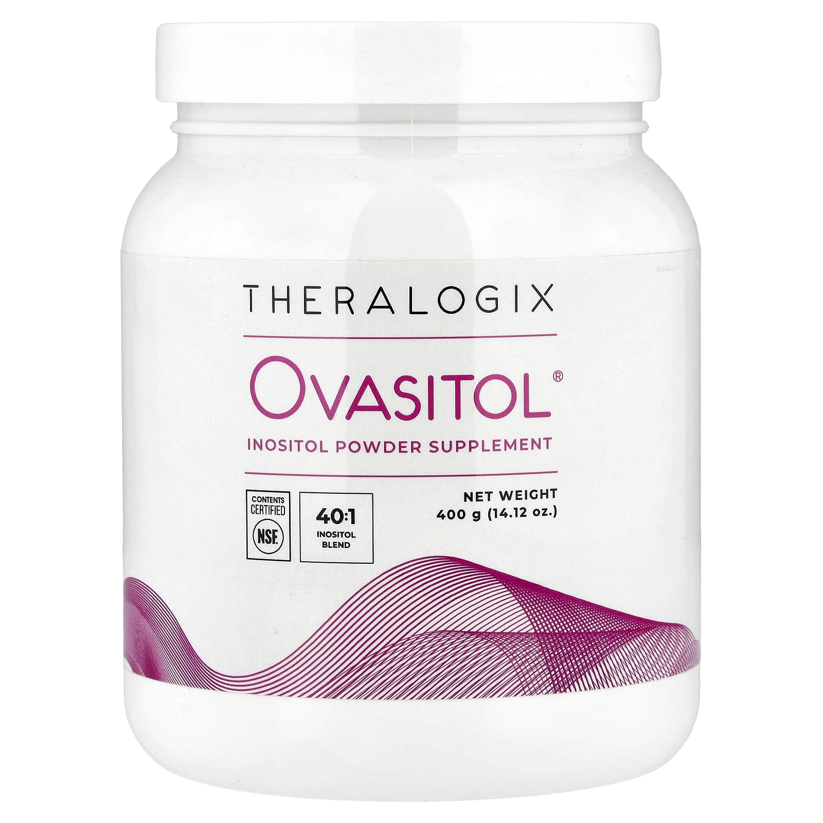 Theralogix, Ovasitol®, инозитол в виде порошка, 400 г (14,12 унции)