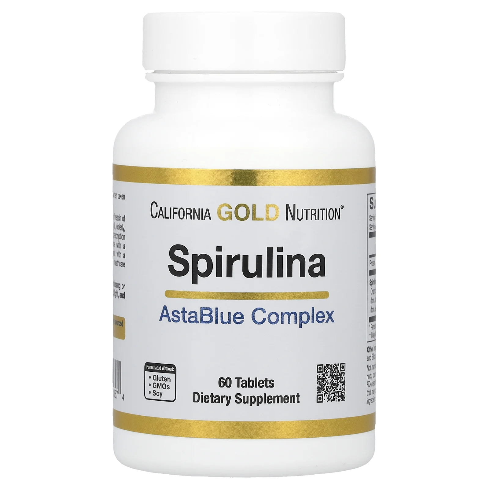 California Gold Nutrition, AstaBlue, комплекс со спирулиной, 60 таблеток