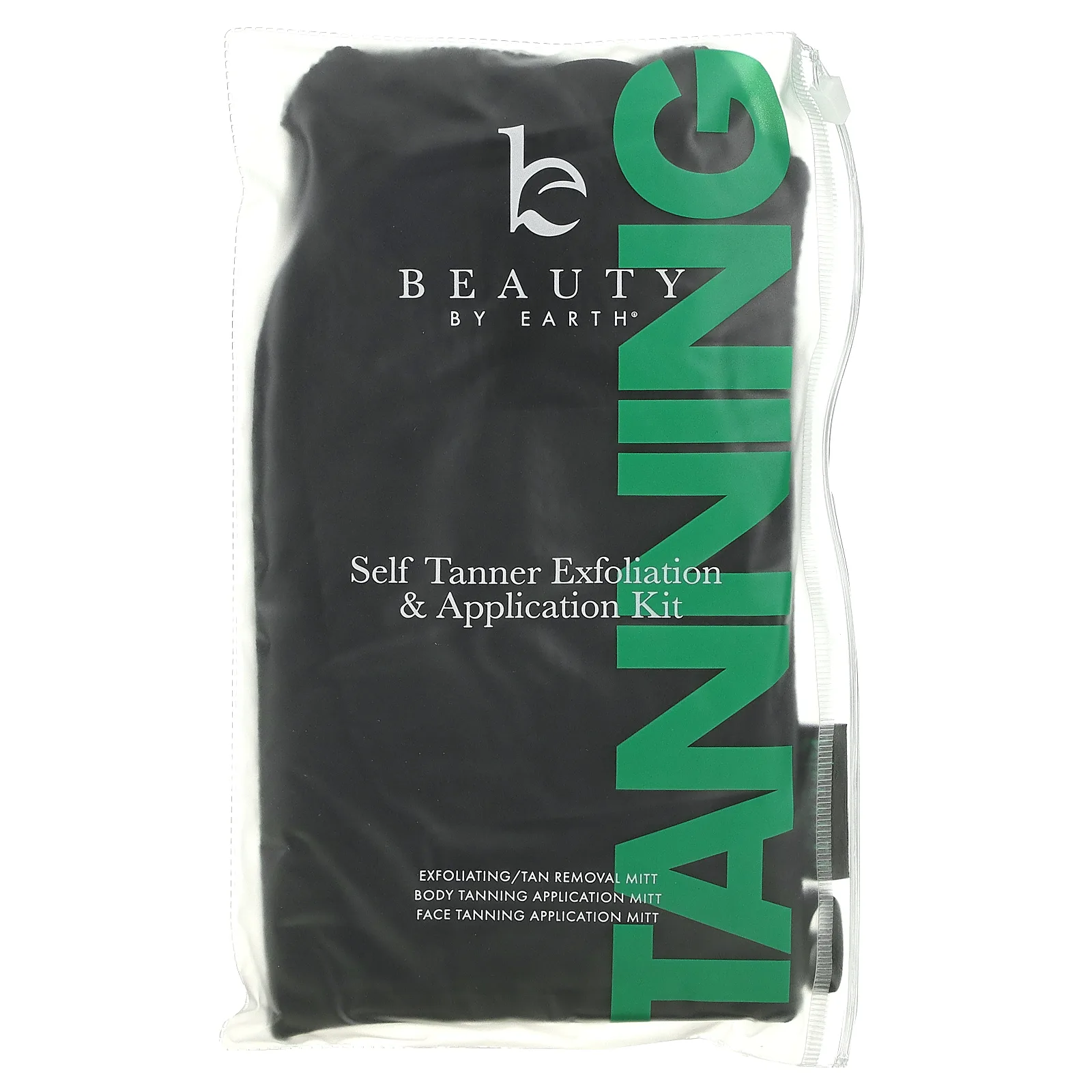 Beauty By Earth, Набор для отшелушивания и нанесения автозагара, набор из 3 предметов