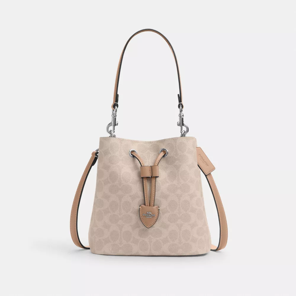 Сумка COACH Rowan Bucket Bag In Signature Canvas