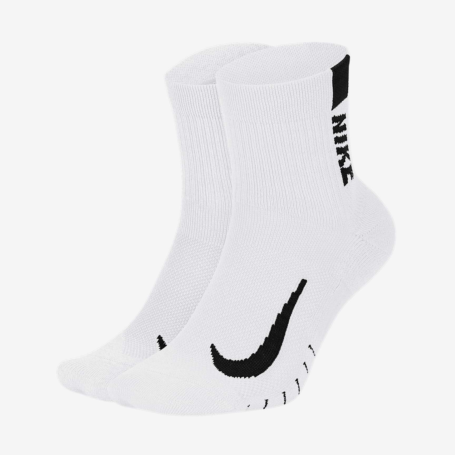 Nike Multiplier Running Ankle Socks (2 Pair)