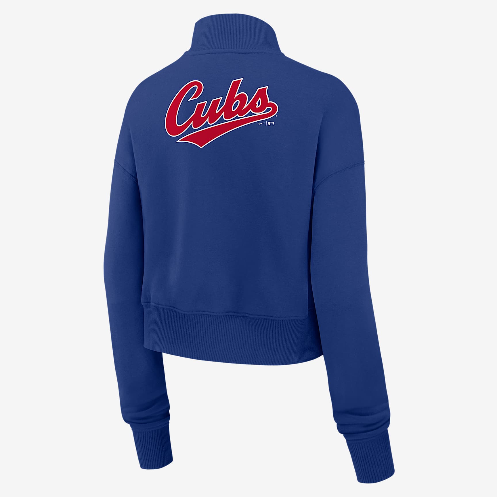 Chicago Cubs Cooperstown Phoenix Women's Nike MLB Cropped 1/2-Zip Crew