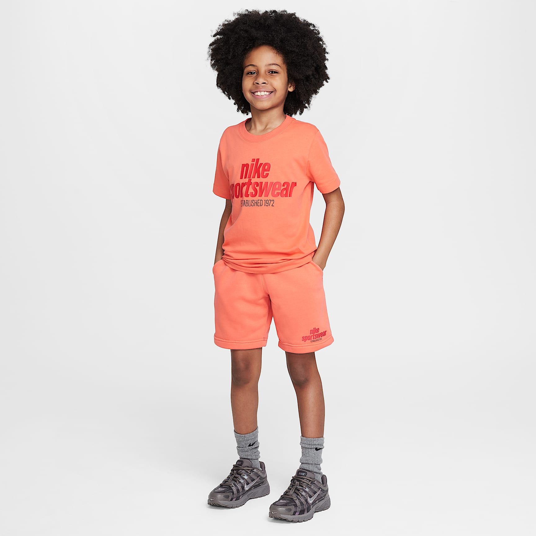 Nike Sportswear Club Big Kids' French Terry Shorts