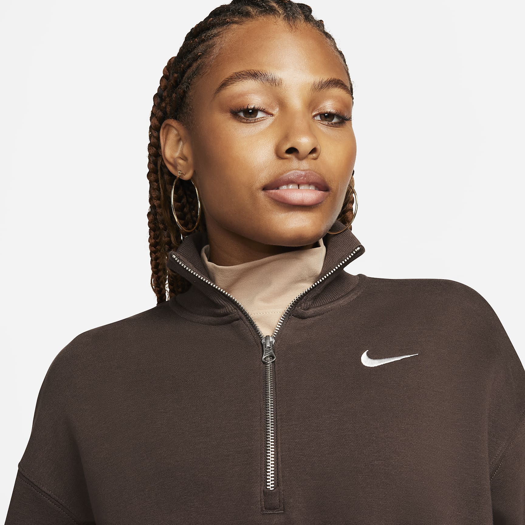 Nike Sportswear Phoenix Fleece Women's 1/4-Zip Cropped Sweatshirt