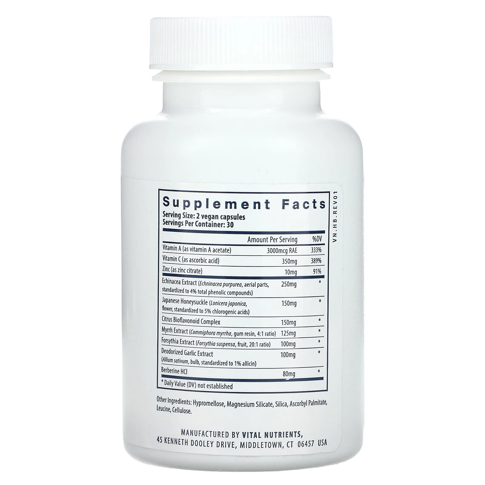 Vital Nutrients, Herbal Biotic, биотик, 60 веганских капсул