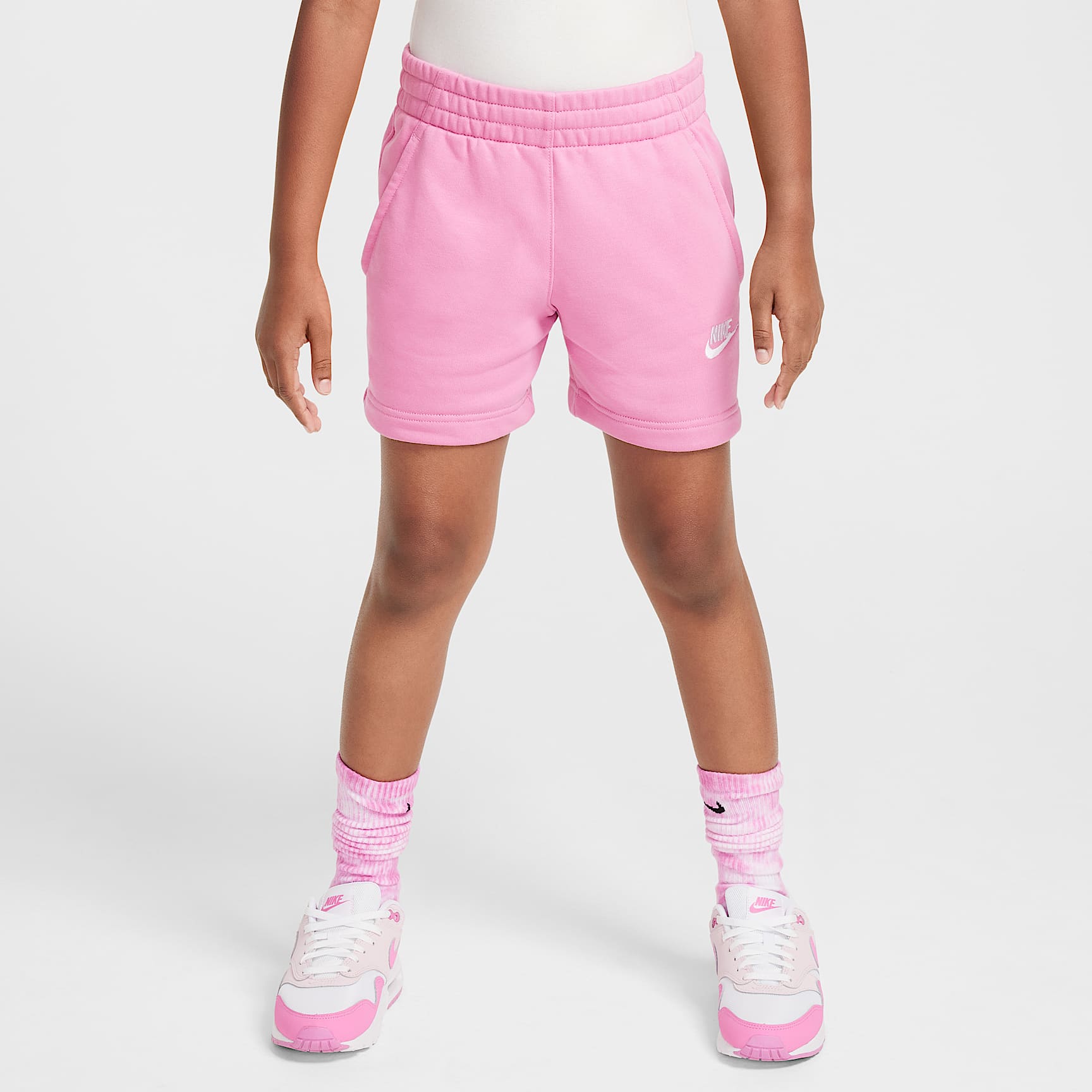 Nike Sportswear Club Fleece Big Kids' (Girls') 5" French Terry Shorts