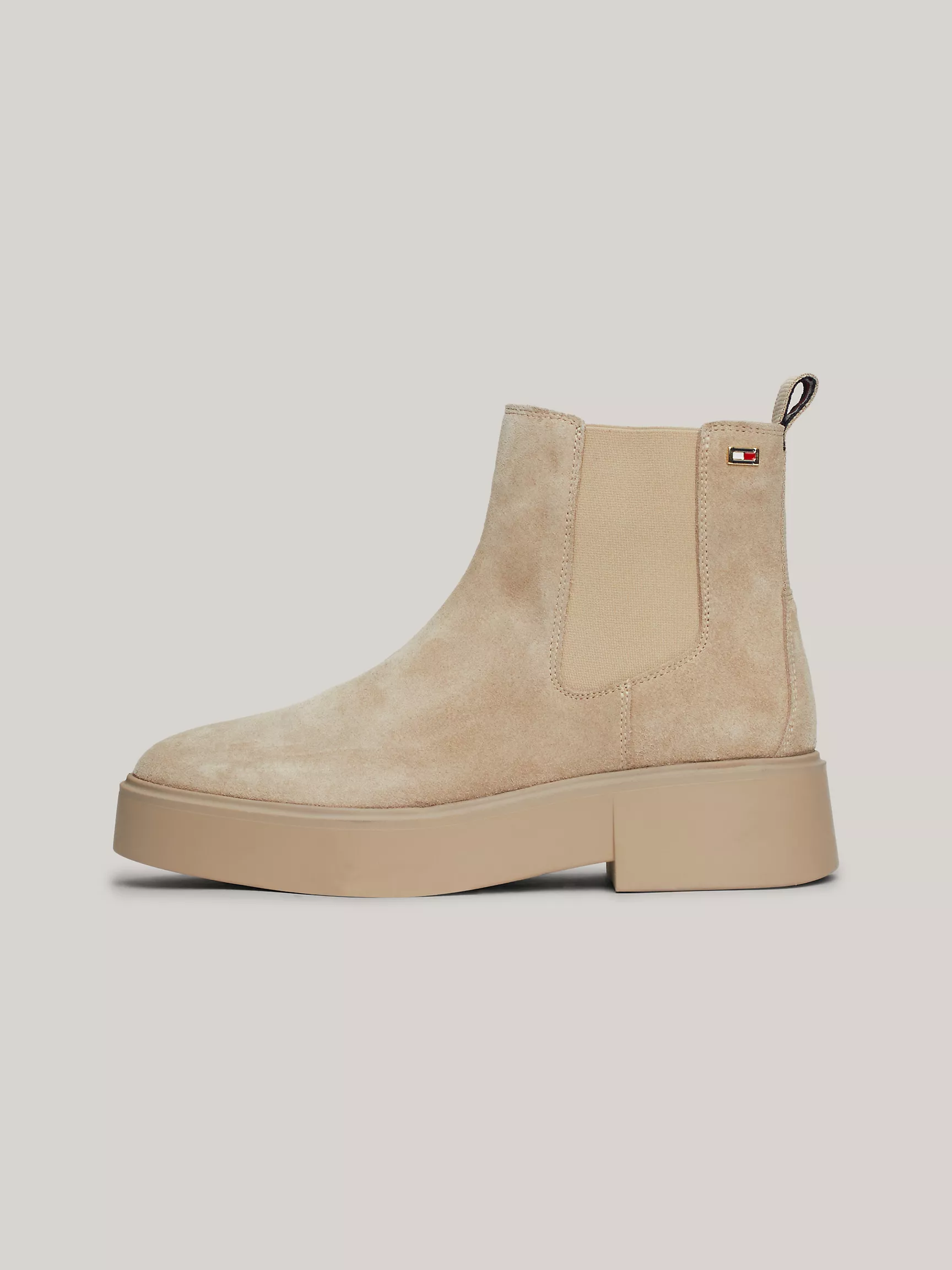 Женские ботинки Tommy Hilfiger, Замшевые челси с массивной подошвой