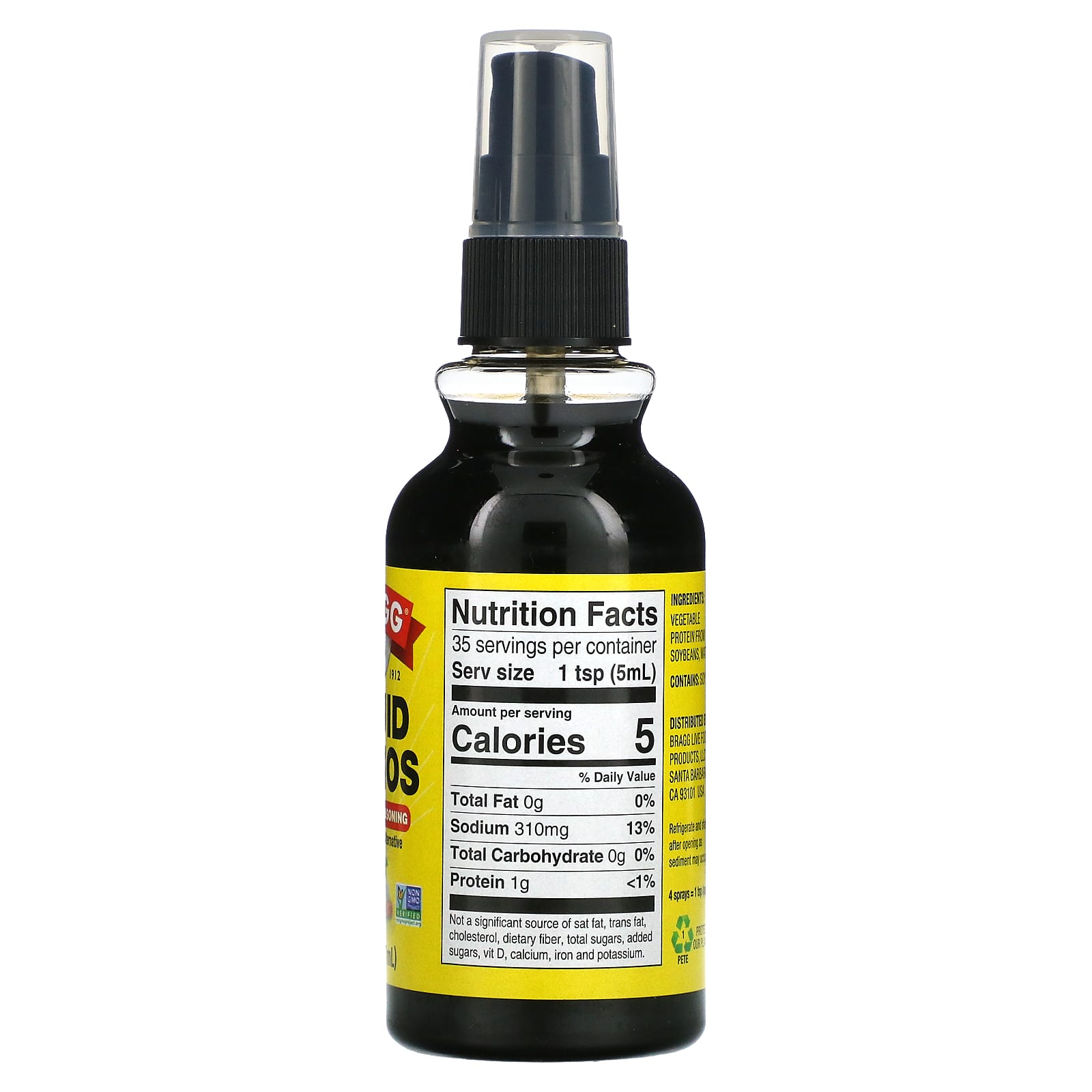 Bragg, Liquid Aminos, Приправа с соевым белком, 6 жидких унций (177 мл)