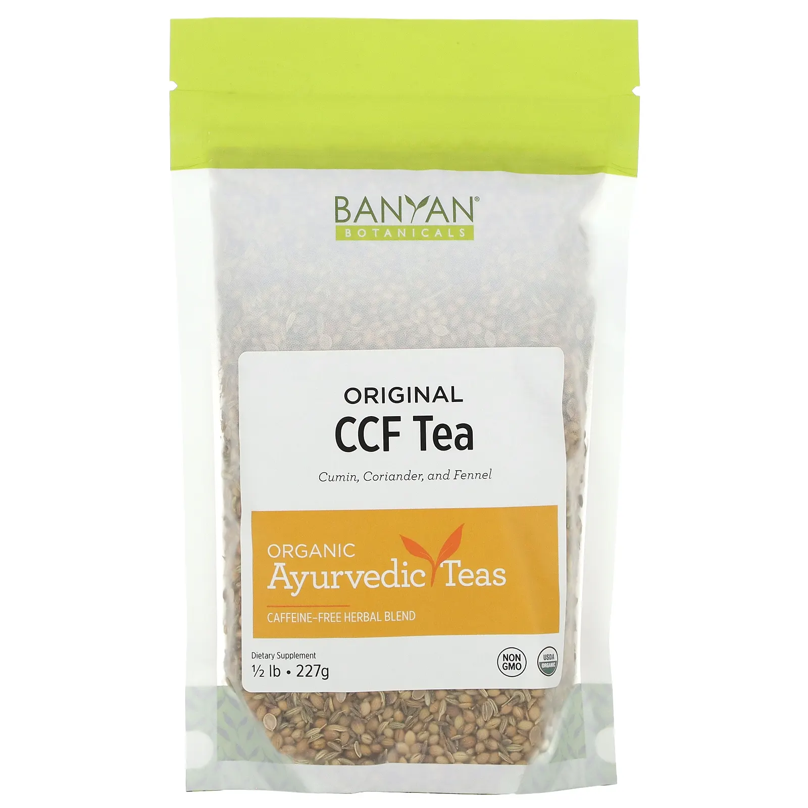 Banyan Botanicals, Original CCF Tea, без кофеина, 227 г (0,5 фунта)