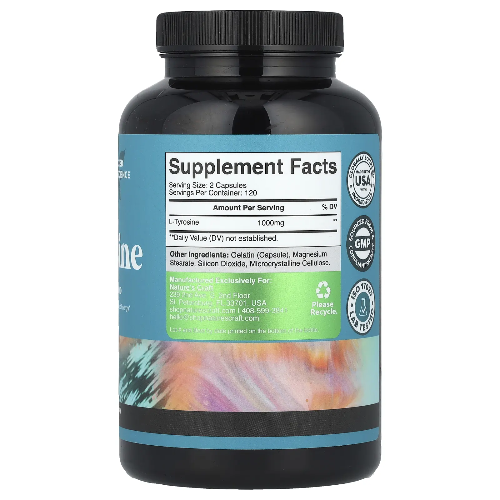 Nature's Craft, L-тирозин`` 240 капсул