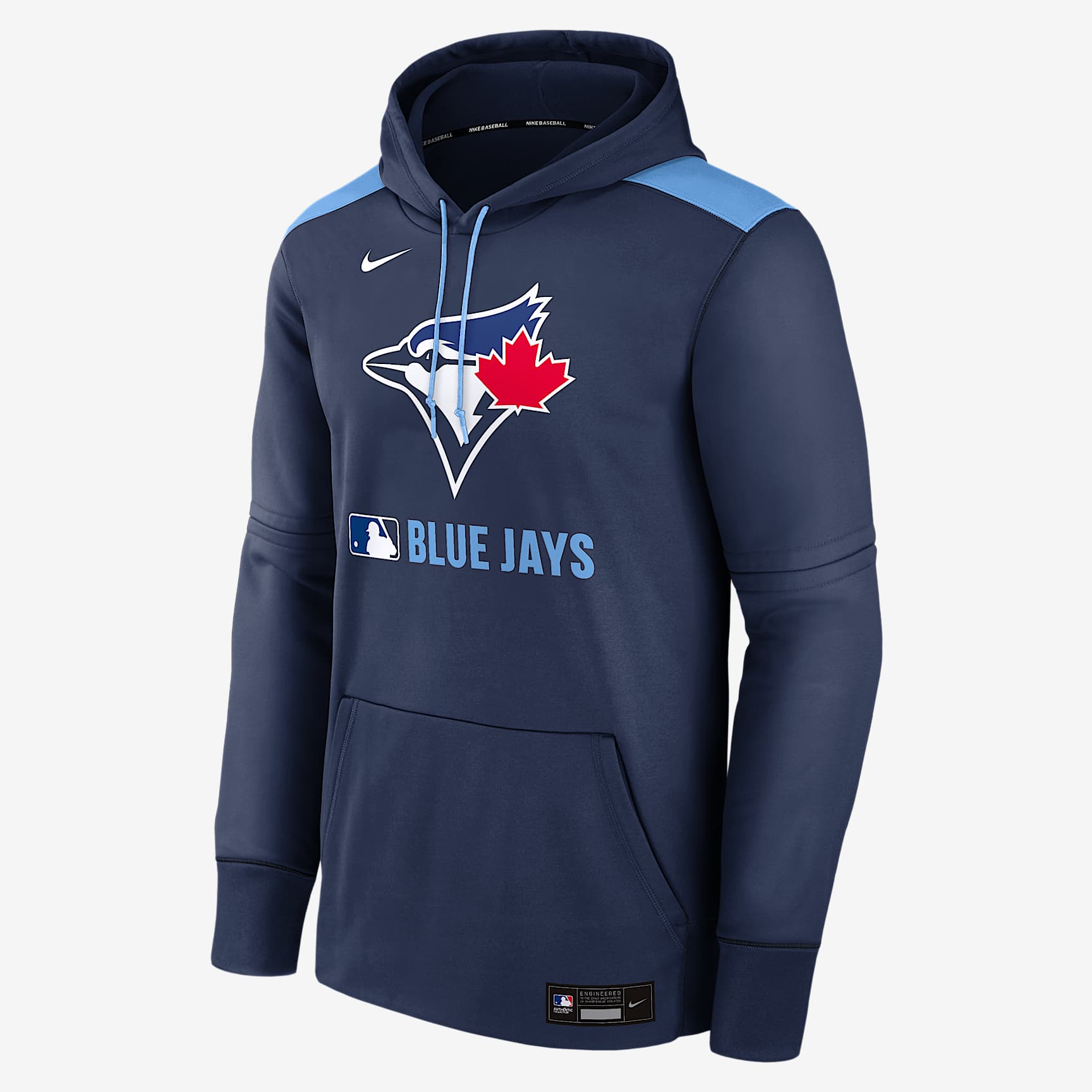 Toronto Blue Jays Authentic Collection Men's Nike Therma MLB Pullover Hoodie