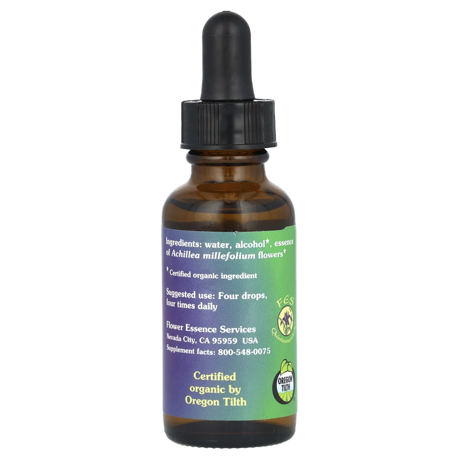 Flower Essence Services, тысячелистник, цветочная эссенция, 30 мл (1 жидк. унция)