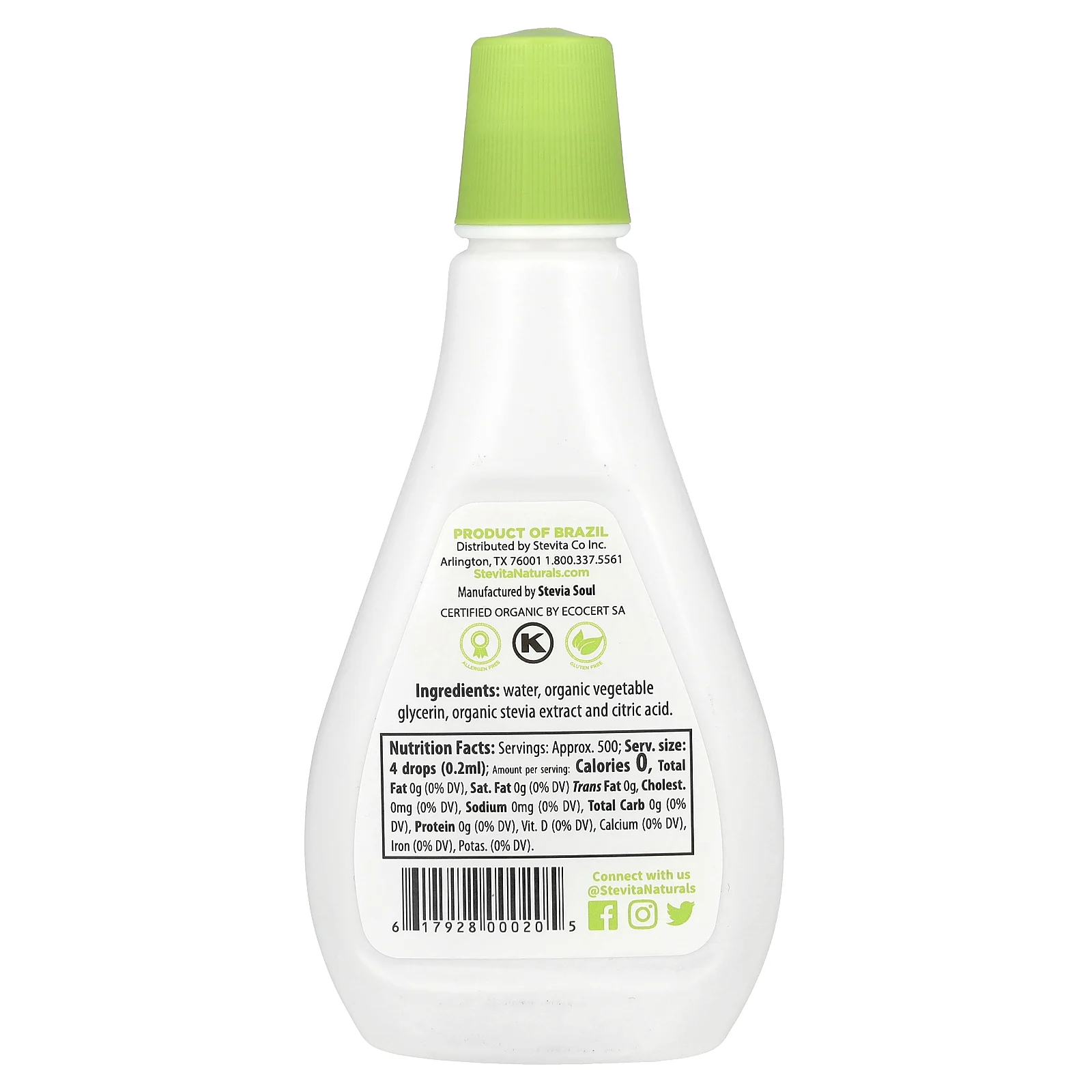 Stevita, органическая стевия, 100 мл (3,3 унции)